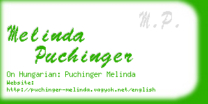 melinda puchinger business card